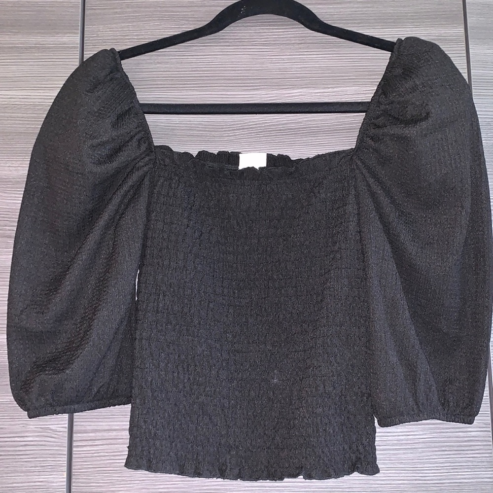 H&M Black Top, Size S
